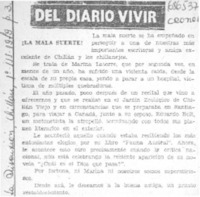 ¡La mala suerte!