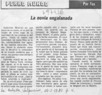 La novia engalanada