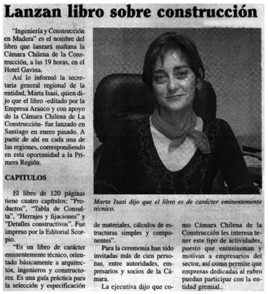 Lanzan libro sobre construcción.