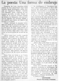 La poesía: una forma de embrujo