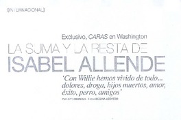 La suma y la resta de Isabel Allende