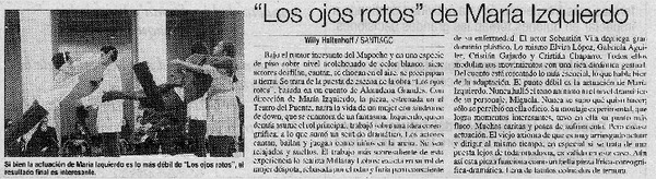 Los ojos rotos" de María Izquierdo