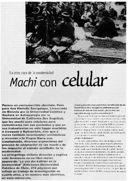 Machi con celular (entrevista)