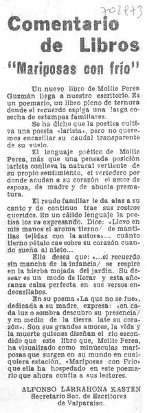 Mariposas con frío