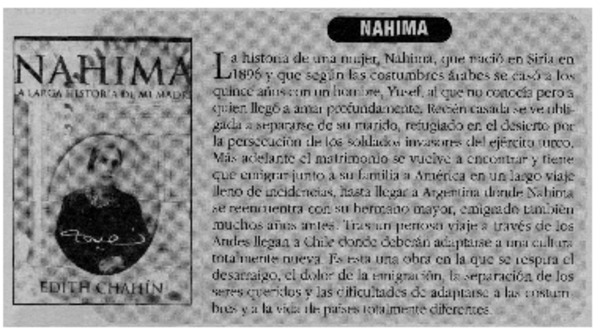Nahima la larga historia de mi madre