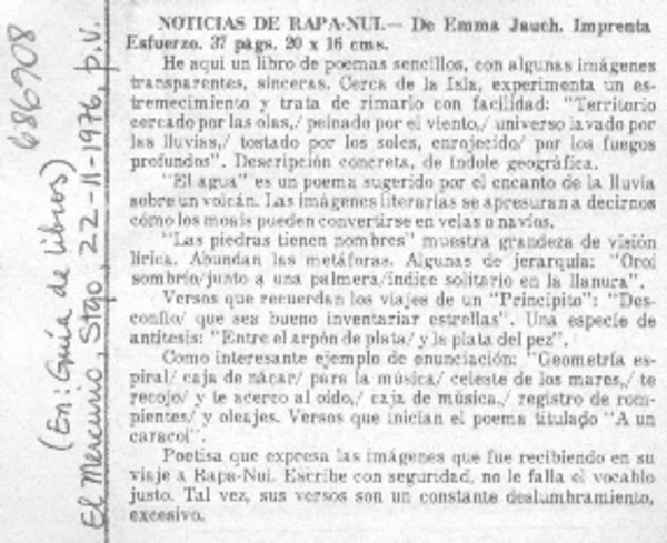 Noticias de Rapa Nui.