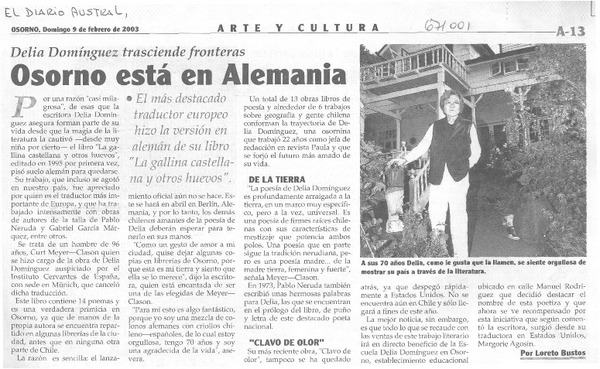 Osorno está en Alemania