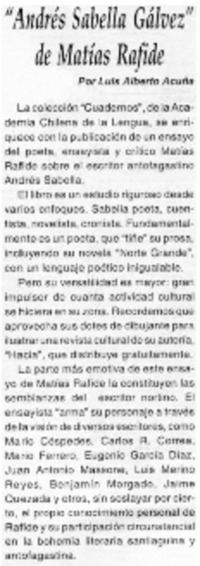 Andrés Sabella Gálvez de Matías Rafide