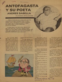 Antofagasta y su poeta  [artículo] Daniel Ortiz Alfaro.