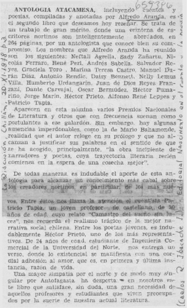 Antología atacameña