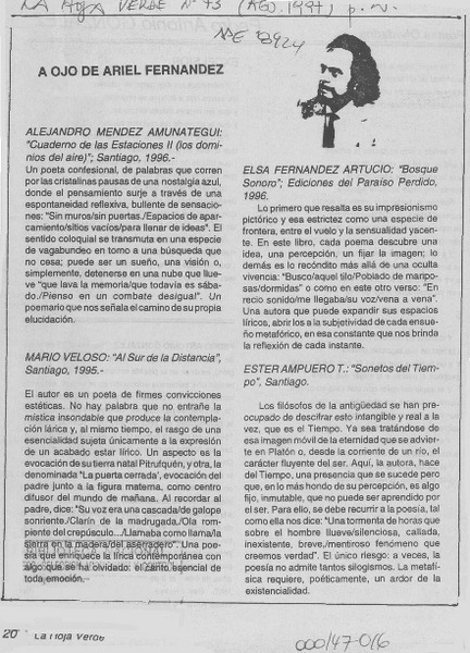 A ojo de Ariel Fernández