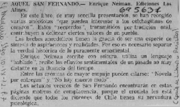 Aquel San Fernando.