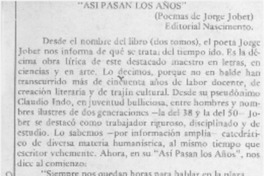Así pasan los años"