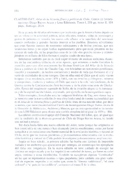 Atlas de la historia física y política de Chile  [artículo] Sergio Villalobos