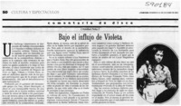 Bajo el influjo de Violeta