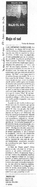 Bajo el sol