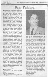 Bajo palabra
