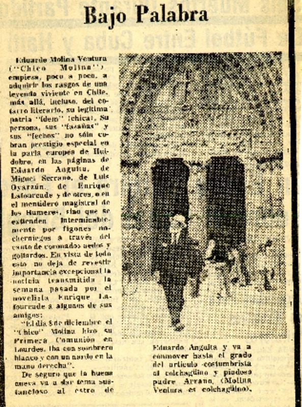 Bajo palabra.  [artículo]