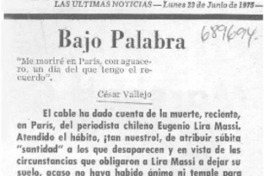 Bajo palabra