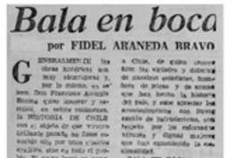 Bala en boca