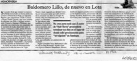 Baldomero Lillo, de nuevo en Lota  [artículo] Filebo