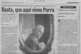 Basta, que aquí viene Parra  [artículo] M. Angélica Rivera