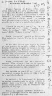 Benjamín Morgado (1900).