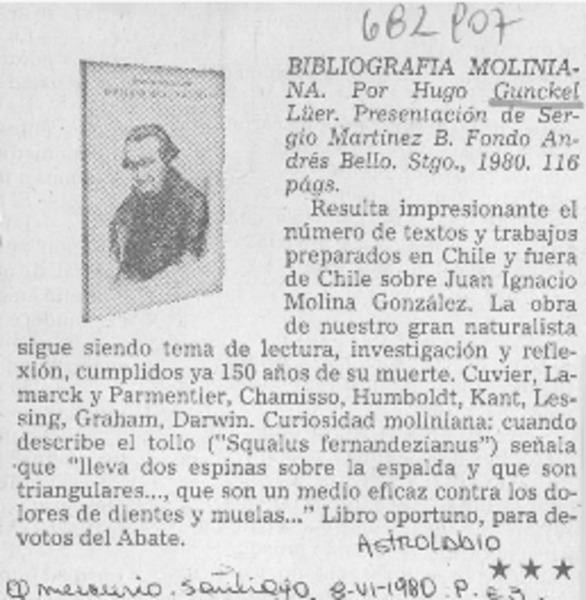 Bibliografía moliniana.