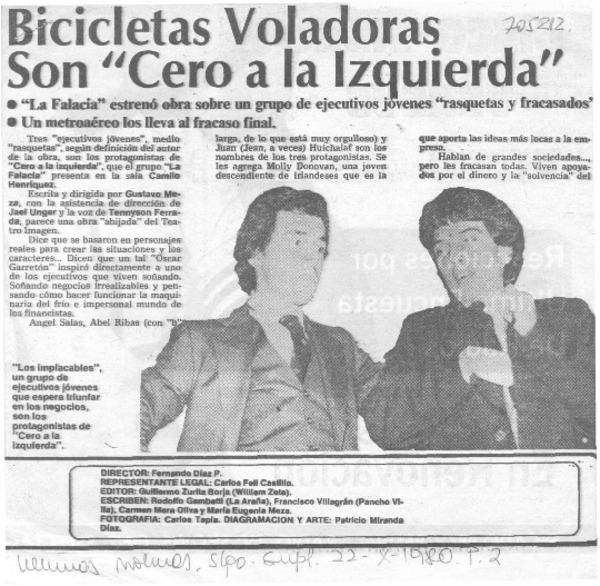 Bicicletas voladoras son "cero a la izquierda".