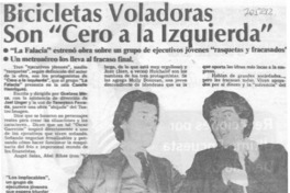 Bicicletas voladoras son "cero a la izquierda".