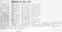 Biografía de una aldea  [artículo] Enrique Ramírez Capello.