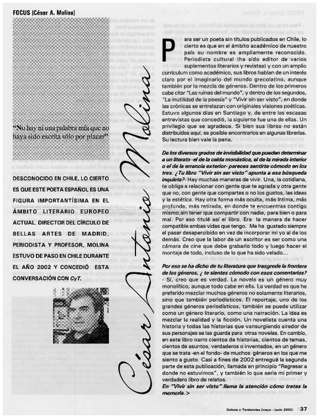 César Antonio Molina.