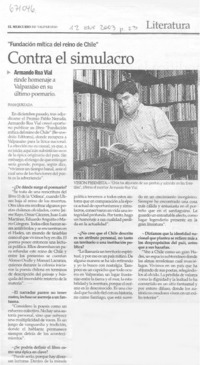 Contra el simulacro : [entrevista]