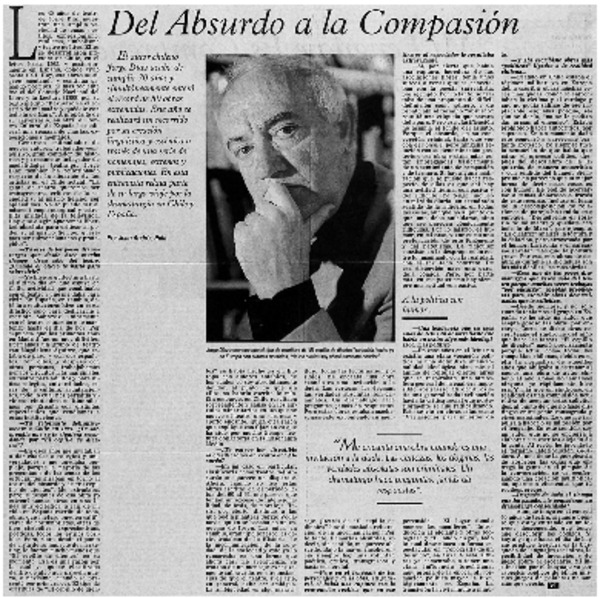 Del absurdo a la compasión: [entrevistas]