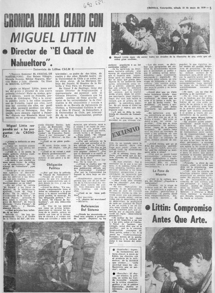 Director de "El Chacal de Nahueltoro" : [entrevista]