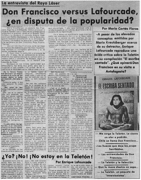 Don Francsico versus Lafourcade, ¿en disputa de la popularidad? : [entrevista]