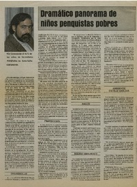 Dramático panorama de niños penquistas pobres : [entrevistas]
