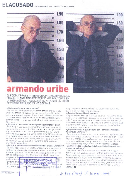 El acusado Armando Uribe (entrevistas)