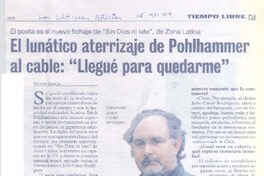 El lunático aterrizaje de Pohlhammer al cable