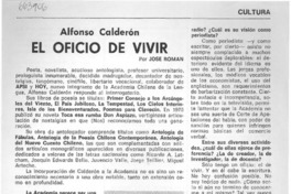El oficio de vivir