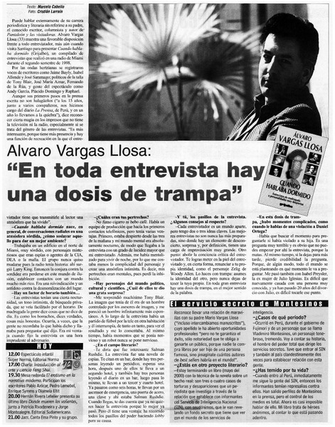 En toda entrevista hay una dosis de trampa"