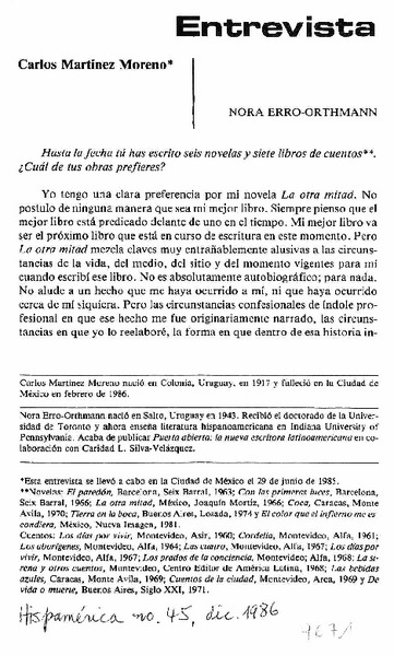 Entrevista