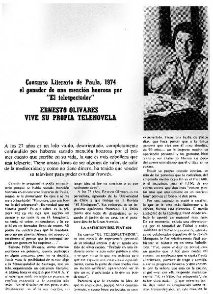Ernesto Olivares vive su propia telenovela: [entrevista]