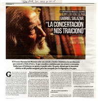 Gabriel Salazar: "La concertación nos traicionó"  [artículo]