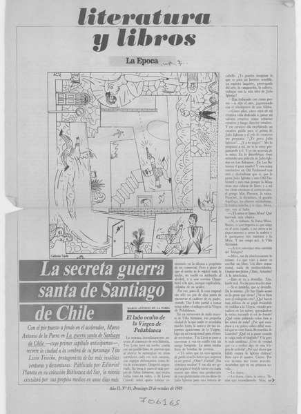 La secreta guerra santa de Santiago de Chile: [entrevista]