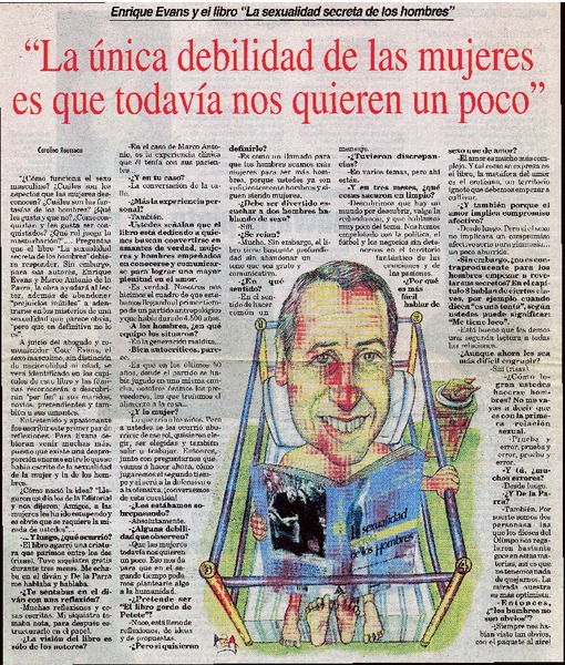 La única debilidad de las mujeres es que todavía nos quieren un poco" : [entrevistas]