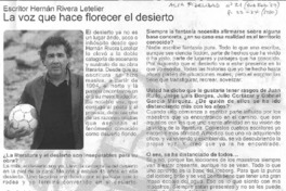 La voz que hace florecer el desierto (entrevista)