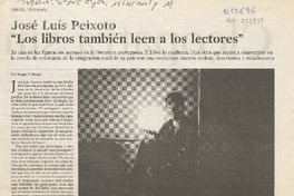 Los libros también leen a los lectores (entrevista)  [artículo] Sergio C., Fanjul.