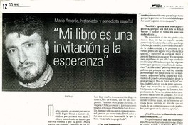 Mi libro es una invitación a la esperanza"  [artículo] Ana Muga.