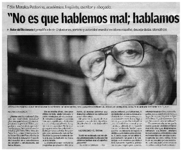 No es que hablemos mas ; hablamos a la chilena" : [entrevista]